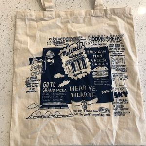 Madewell reusable canvas tote bag - Colorado theme, used less than 3x